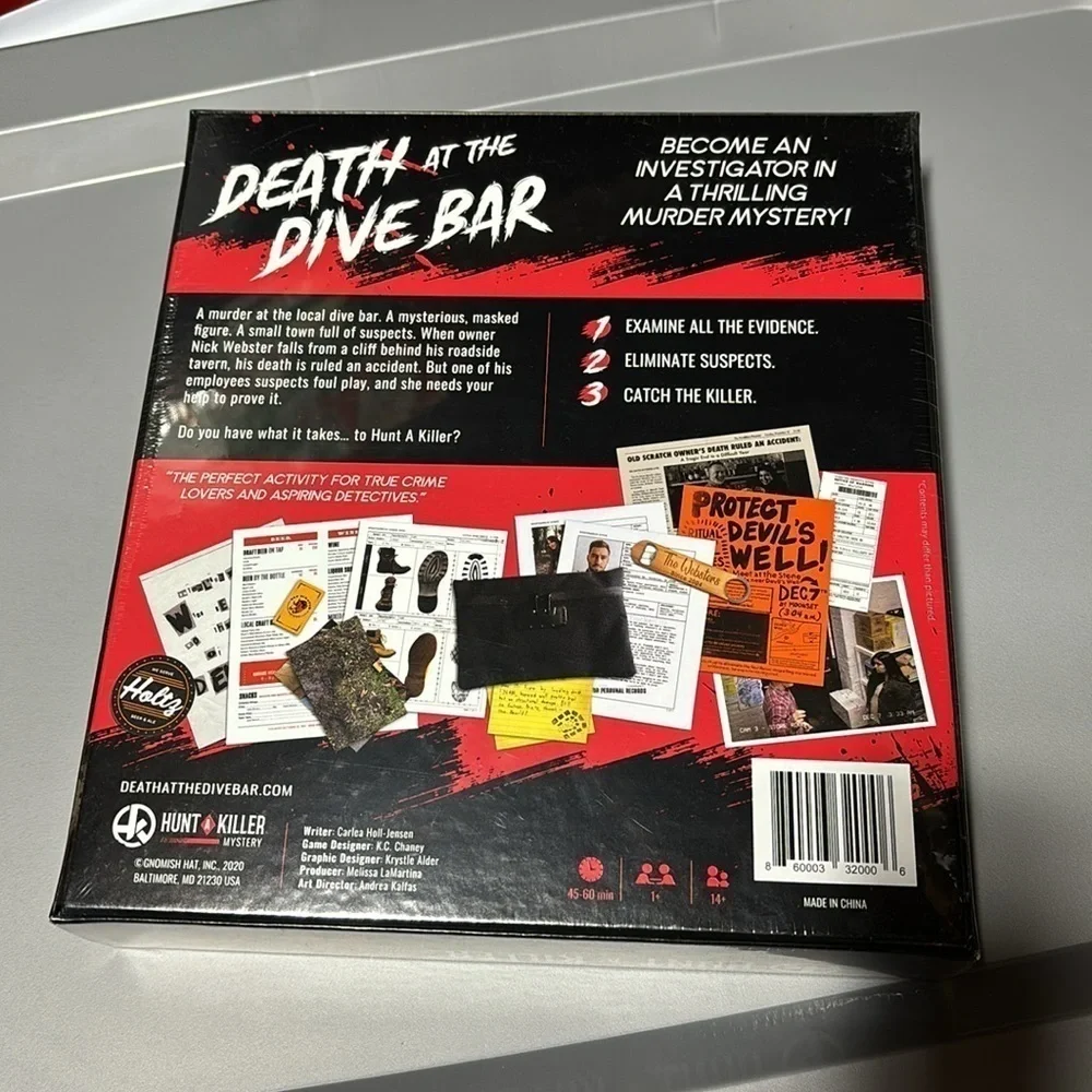 SEALED IN BOX HUNT A KILLER DEATH AT THE DIVE BAR GAME